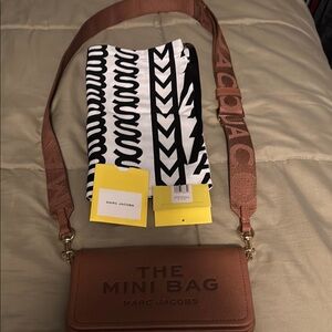 Marc Jacobs Tan Mini Bag with Logo Strap